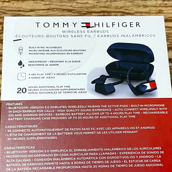 Tommy Hilfiger Wireless Earbuds with Charging Case - Picture 4 of 7
